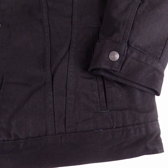 Levi’s Trucker Denim Jacket Camo Sherpa Lining NWT - Picture 7 of 12